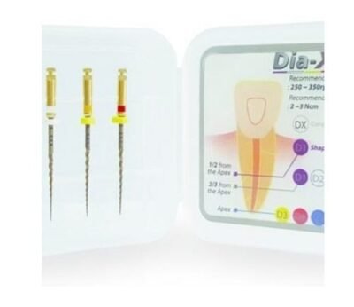 DIA-X FILE NICKEL TITANIUM ROTARY FILES WITH GOLD HEAT TREATMENT