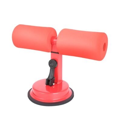 Portable Sit Up Bar Push-up Bar Adjustable Multifunction Abdominal Device Exercise - Red