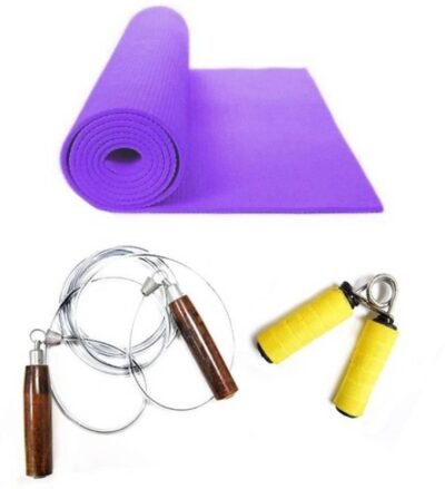 Combo of Yoga Ball, Skipping Rope and Yoga Mat - 6 mm