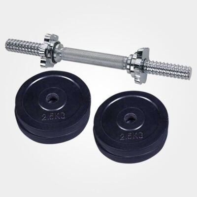 Dumbbell with 15 Inch Stick - 10KG - Black
